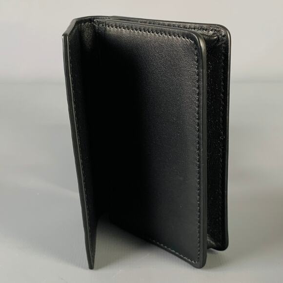 BOTTEGA VENETA Black Woven Leather Wallet - Picture 3 of 6